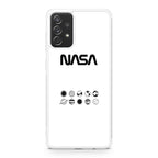 NASA Minimalist White Galaxy A32 / A52 / A72 Case