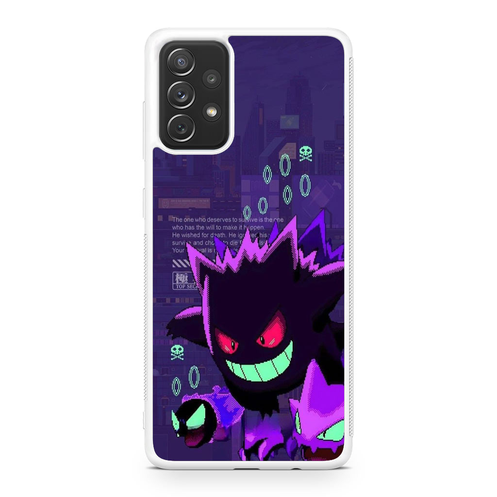 Gengar Pixel Art Galaxy A32 / A52 / A72 Case