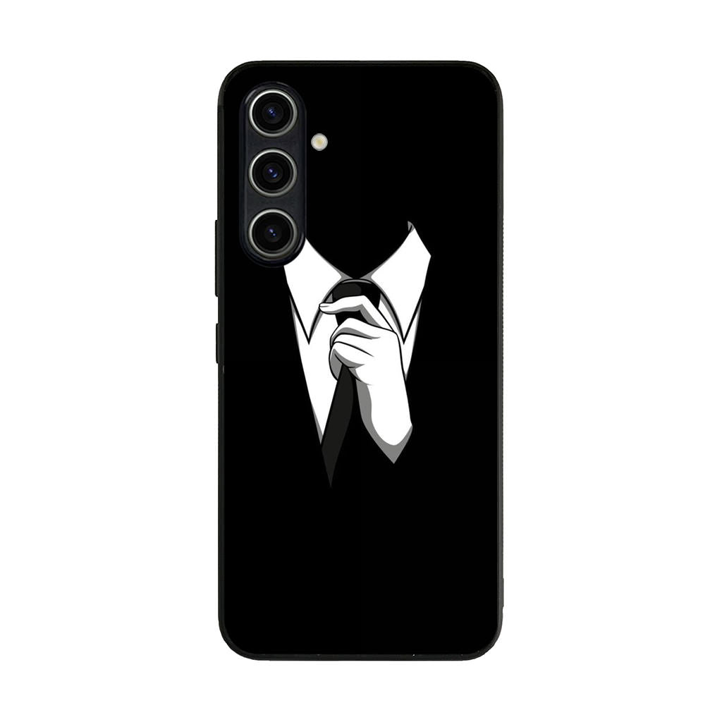 Anonymous Black White Tie Samsung Galaxy A54 5G Case