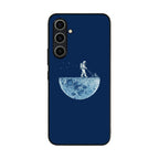 Astronaut Mowing The Moon Samsung Galaxy A54 5G Case