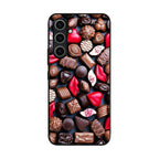 I Love Choco Pattern Samsung Galaxy S23 FE Case