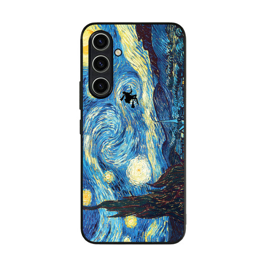 Witch on The Starry Night Sky Samsung Galaxy A54 5G Case