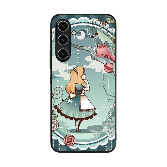 Alice And Cheshire Cat Poster Samsung Galaxy A25 5G / Galaxy A15 5G Case