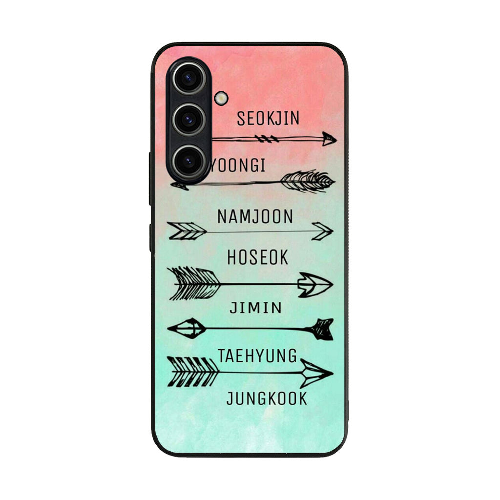 BTS Members Name Samsung Galaxy S23 FE Case