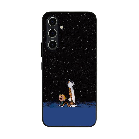 Calvin and Hobbes Space Samsung Galaxy A54 5G Case