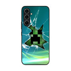 Creeper Glass Broken Green Samsung Galaxy A54 5G Case
