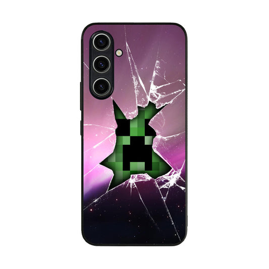 Creeper Glass Broken Violet Samsung Galaxy A25 5G / Galaxy A15 5G Case