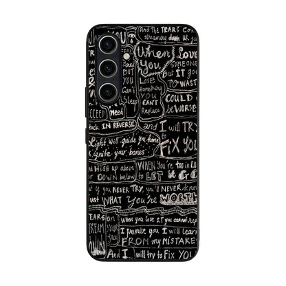 Fix You Lyrics Samsung Galaxy S23 FE Case