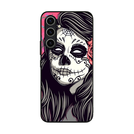 Girl Skull Flower Samsung Galaxy A54 5G Case