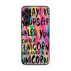 Rainbow Unicorn Quote Samsung Galaxy A54 5G Case