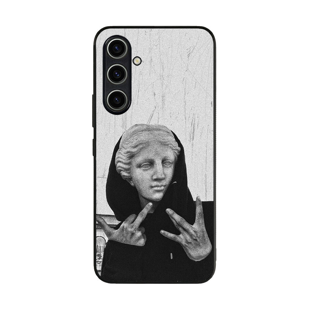 Greek Statue Wearing Hoodie Samsung Galaxy S23 FE Case