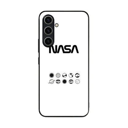 NASA Minimalist White Samsung Galaxy A54 5G Case