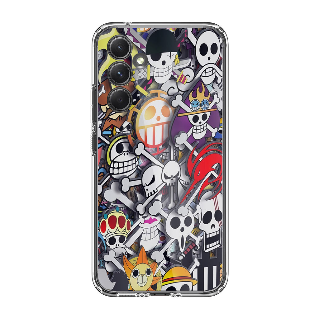 All Pirate Symbols One Piece Samsung Galaxy A54 5G Case