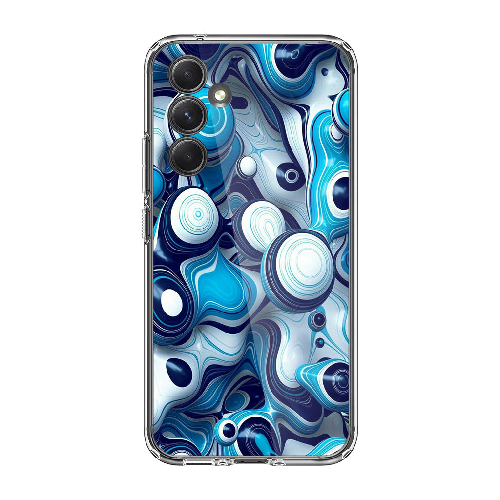 Abstract Art All Blue Samsung Galaxy A54 5G Case