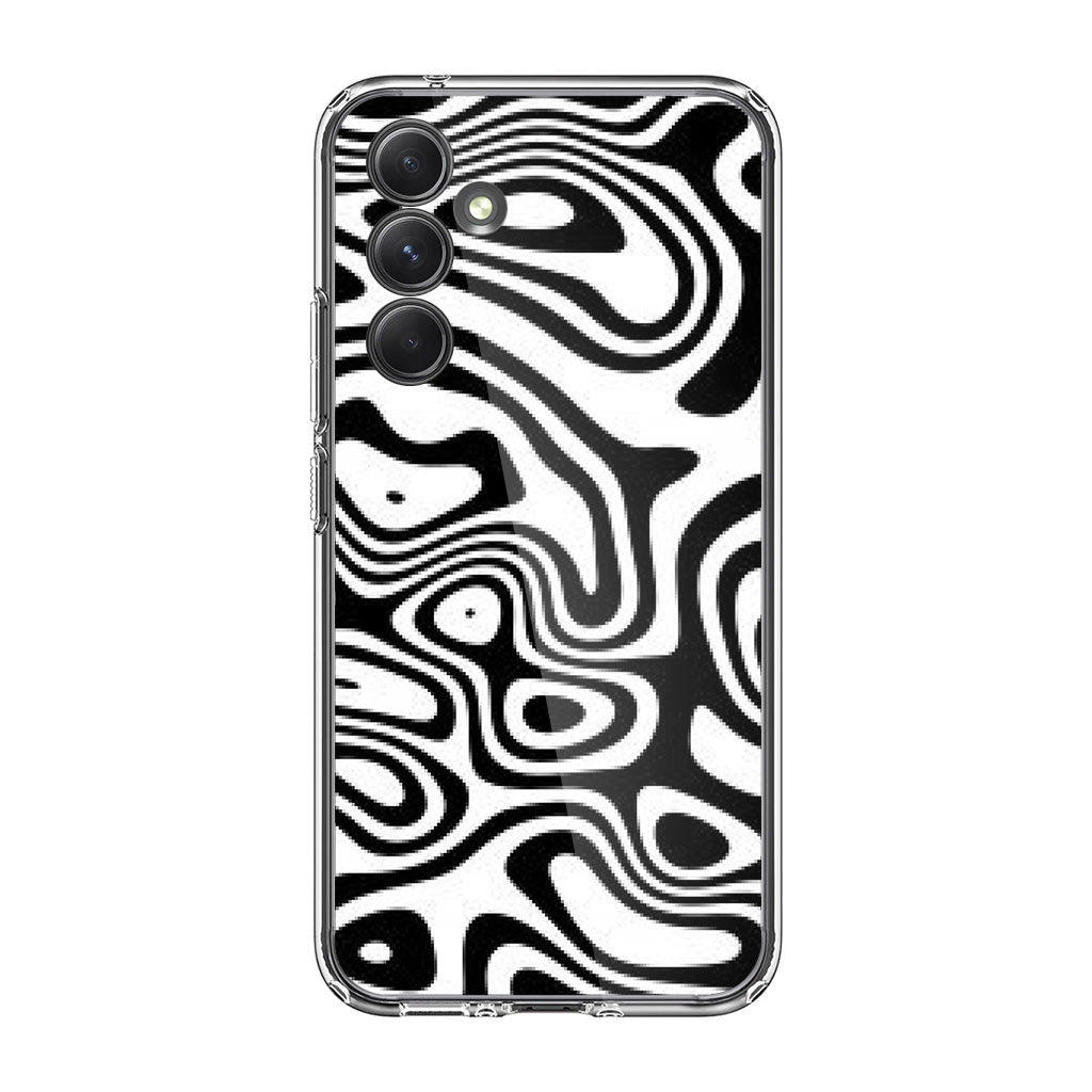 Abstract Black and White Background Samsung Galaxy A54 5G Case