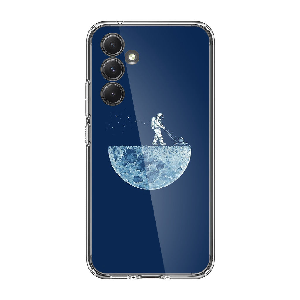 Astronaut Mowing The Moon Samsung Galaxy A25 5G | Galaxy A15 5G Case