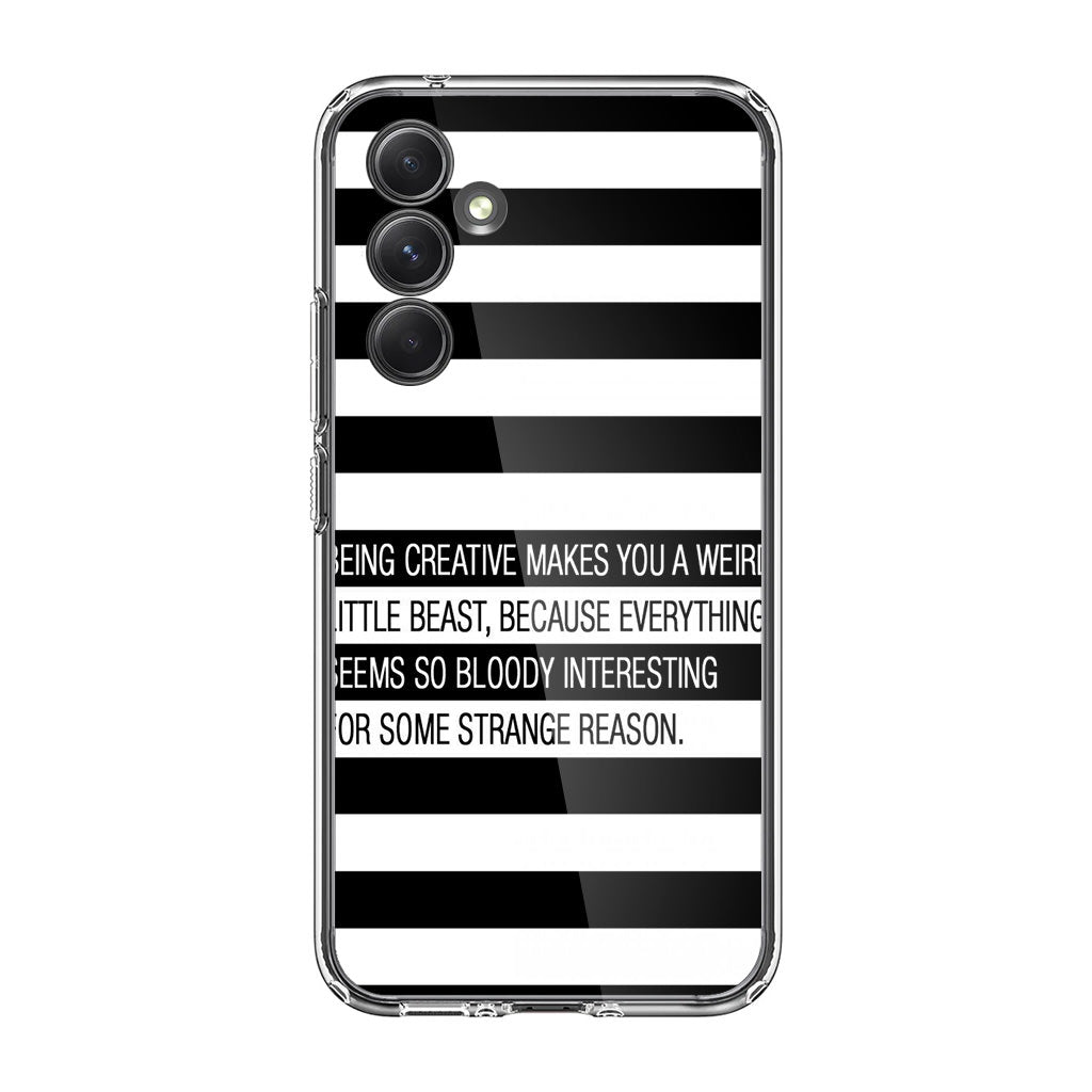 Being Creative Weird Samsung Galaxy A54 5G Case