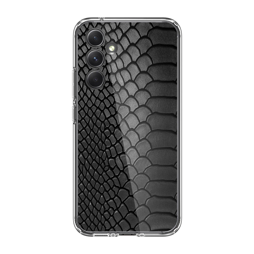 Black Snake Skin Texture Samsung Galaxy A54 5G Case