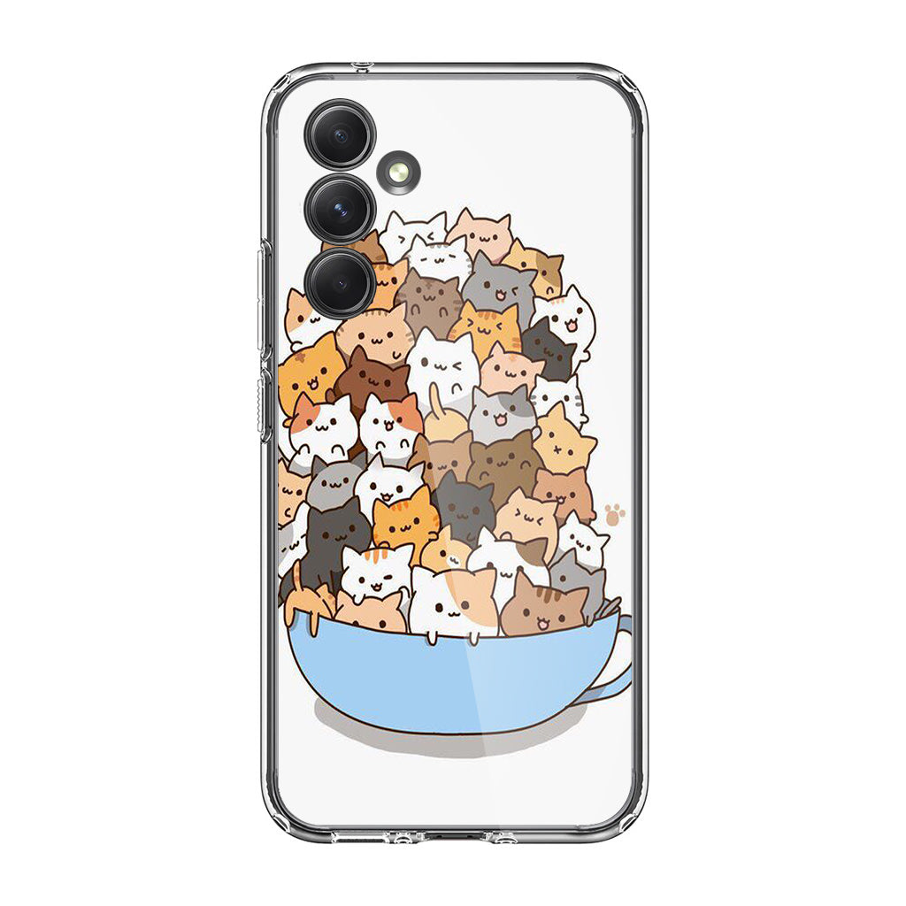 Cats on A Bowl Samsung Galaxy A54 5G Case