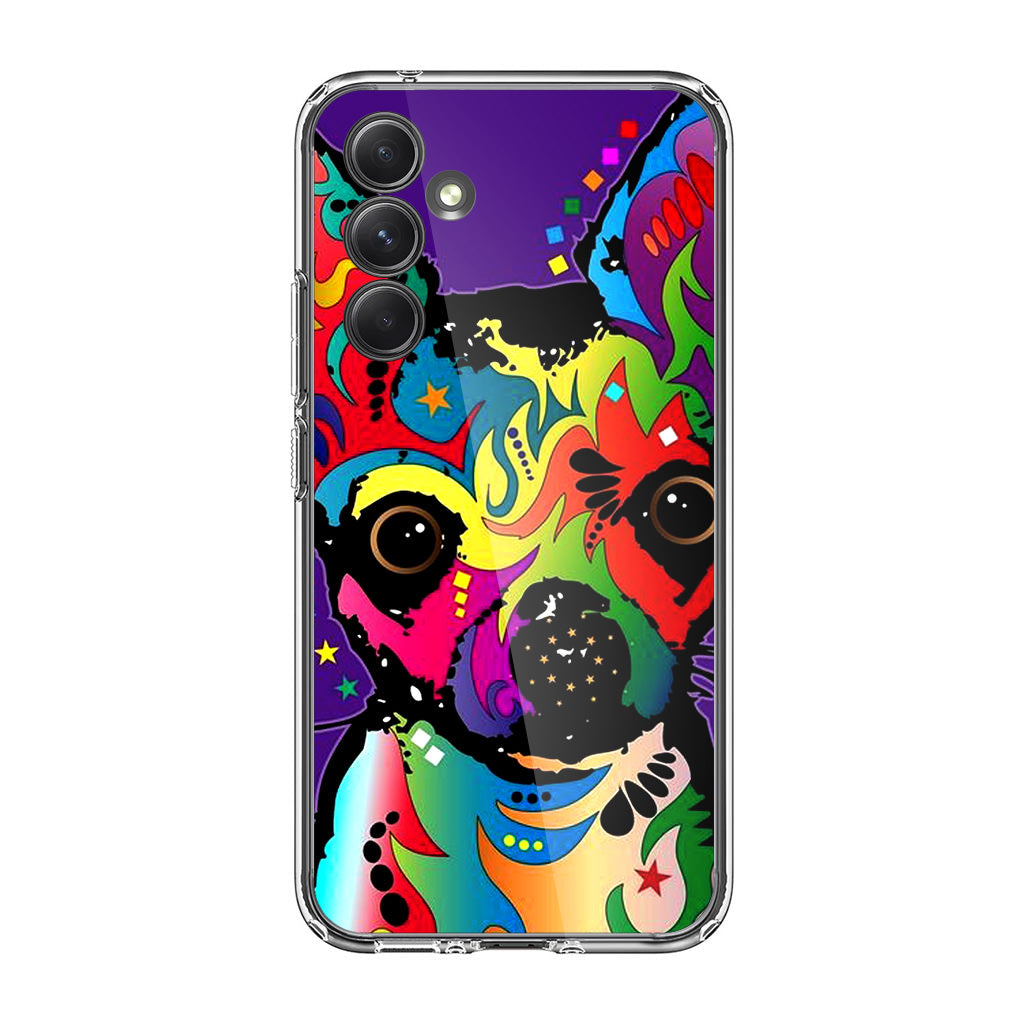 Colorful Chihuahua Samsung Galaxy A54 5G Case