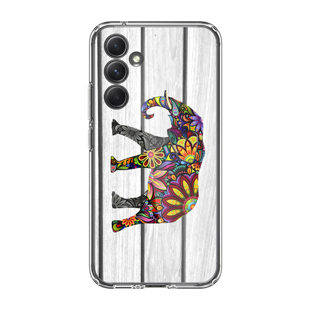 Colorful Elephant Flower Samsung Galaxy A25 5G | Galaxy A15 5G Case