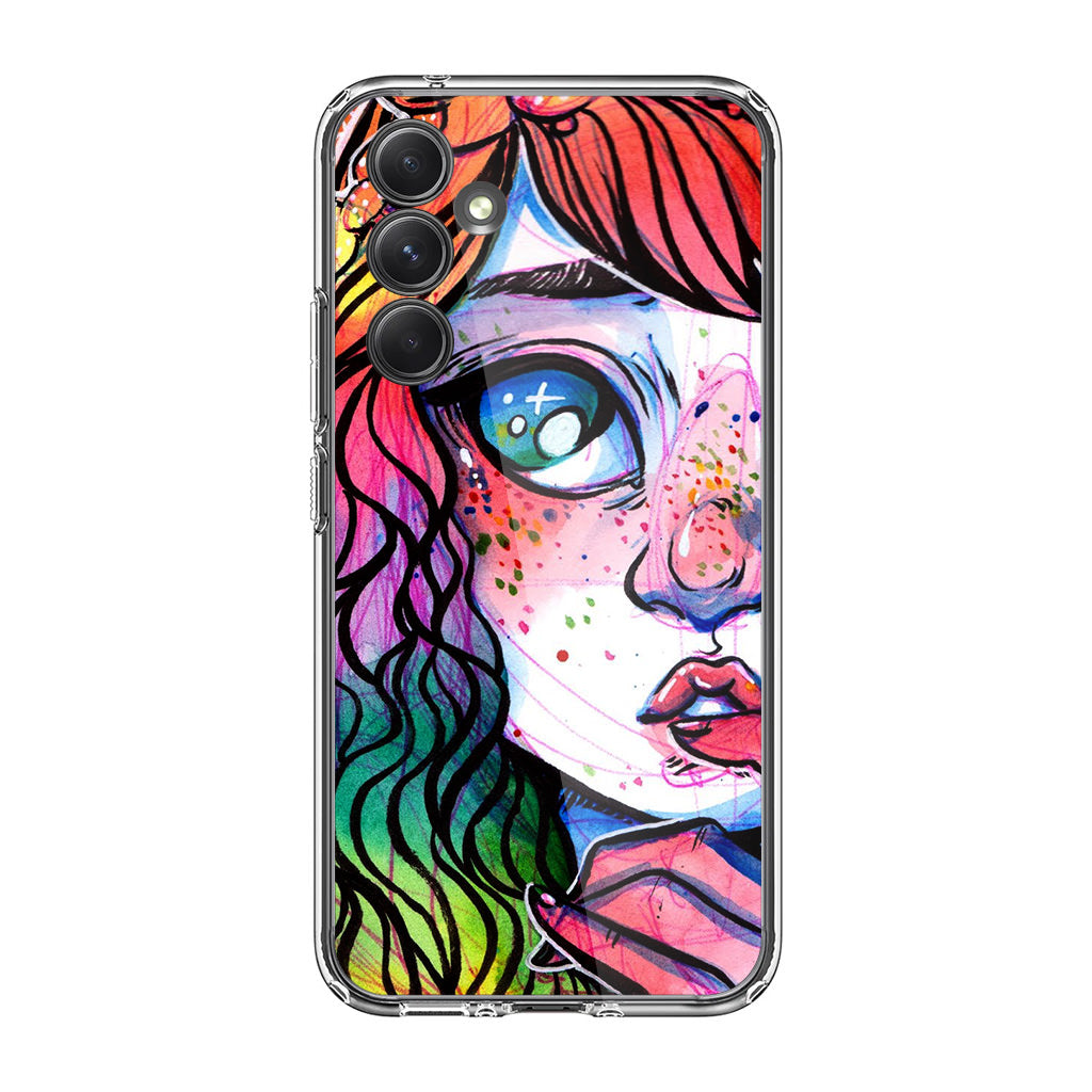 Eyes And Braids Samsung Galaxy A54 5G Case