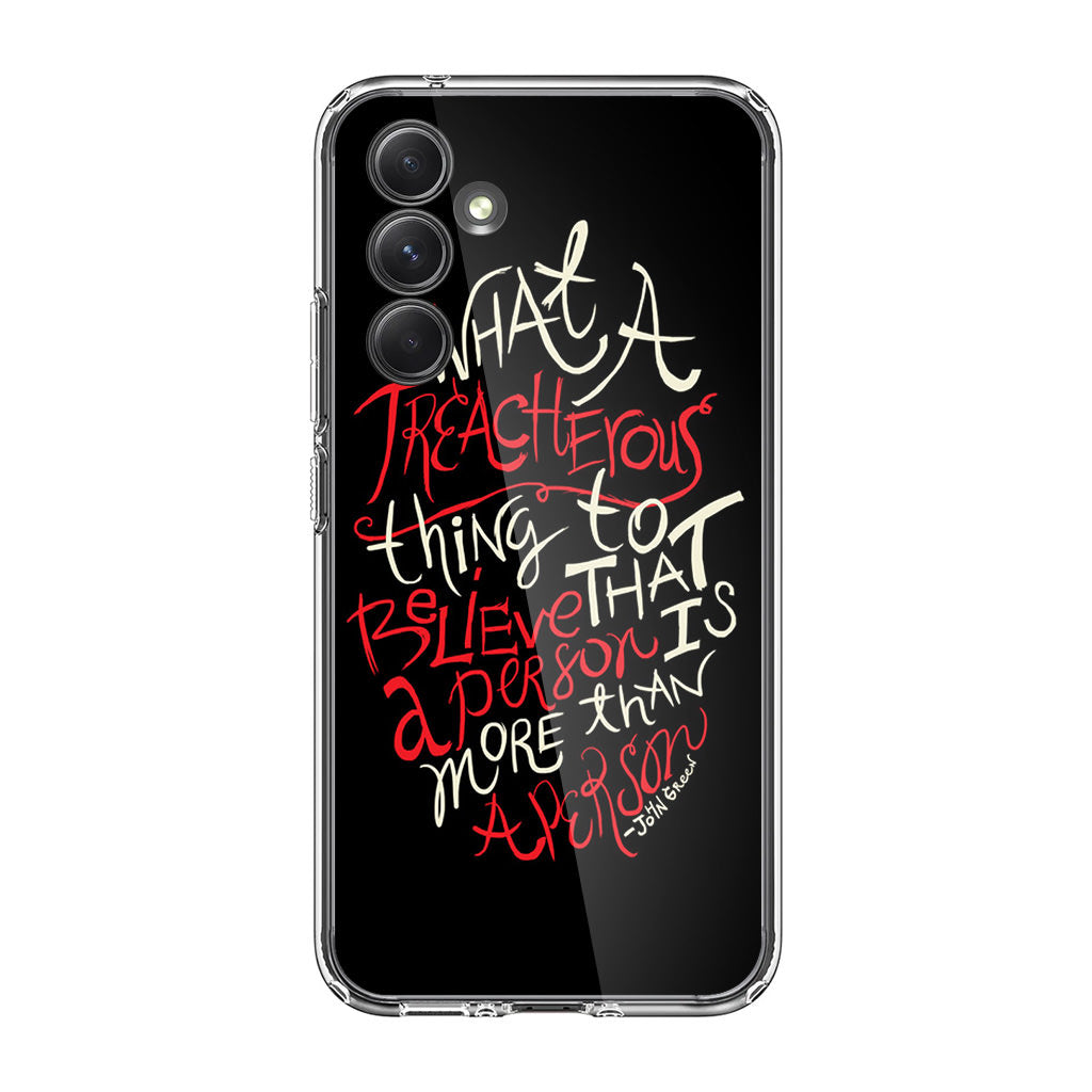 John Green Quotes More Than A Person Samsung Galaxy A54 5G Case