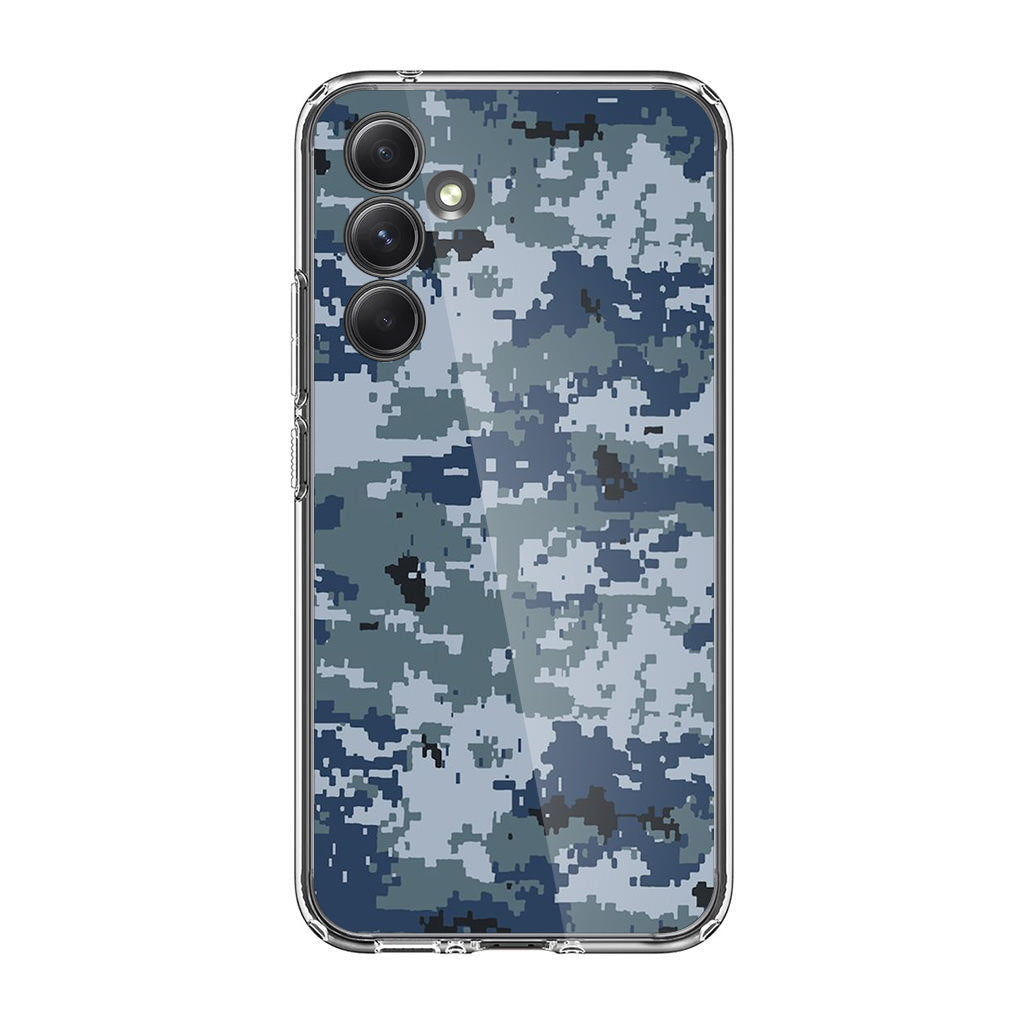 Navy Camo Samsung Galaxy A54 5G Case