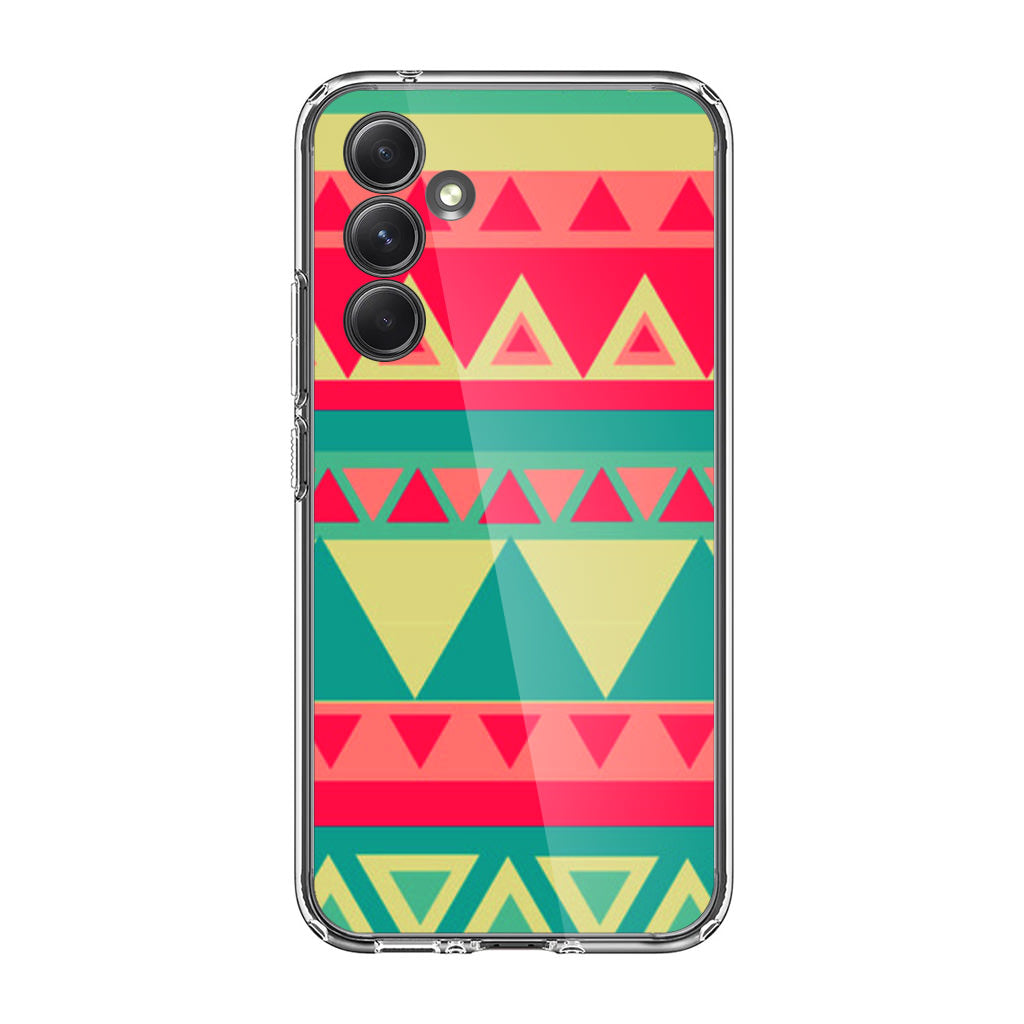 Old Aztec Pattern Samsung Galaxy A54 5G Case