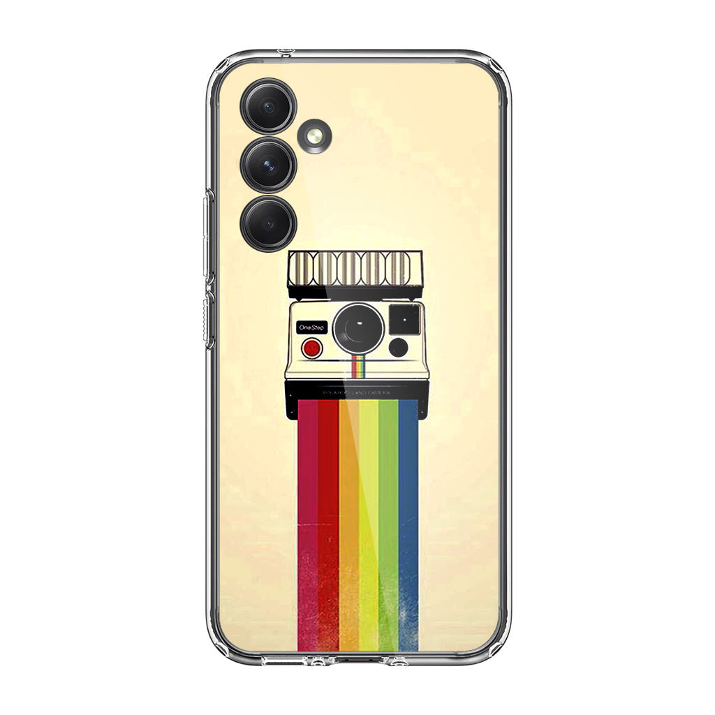 Polaroid Camera Colorful Rainbow Samsung Galaxy A54 5G Case