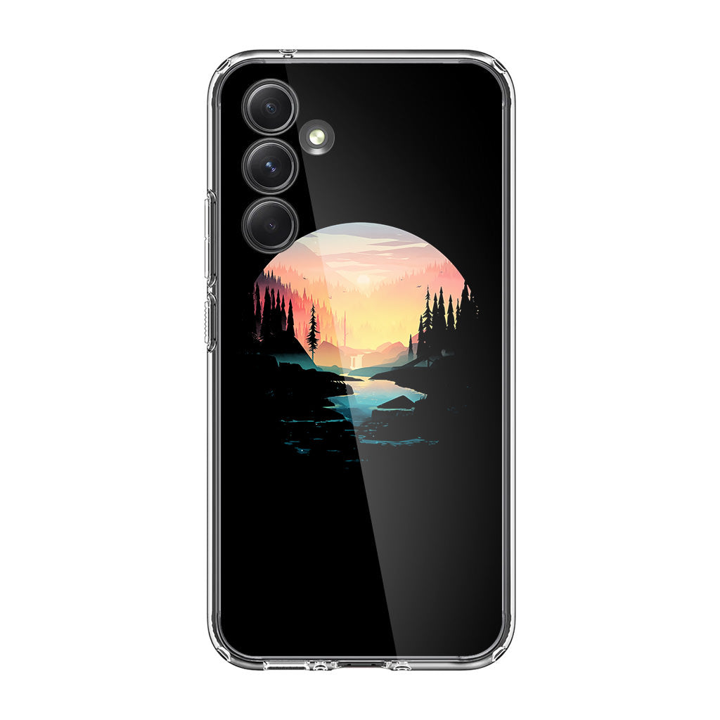 River Path at Dusk Samsung Galaxy A54 5G Case