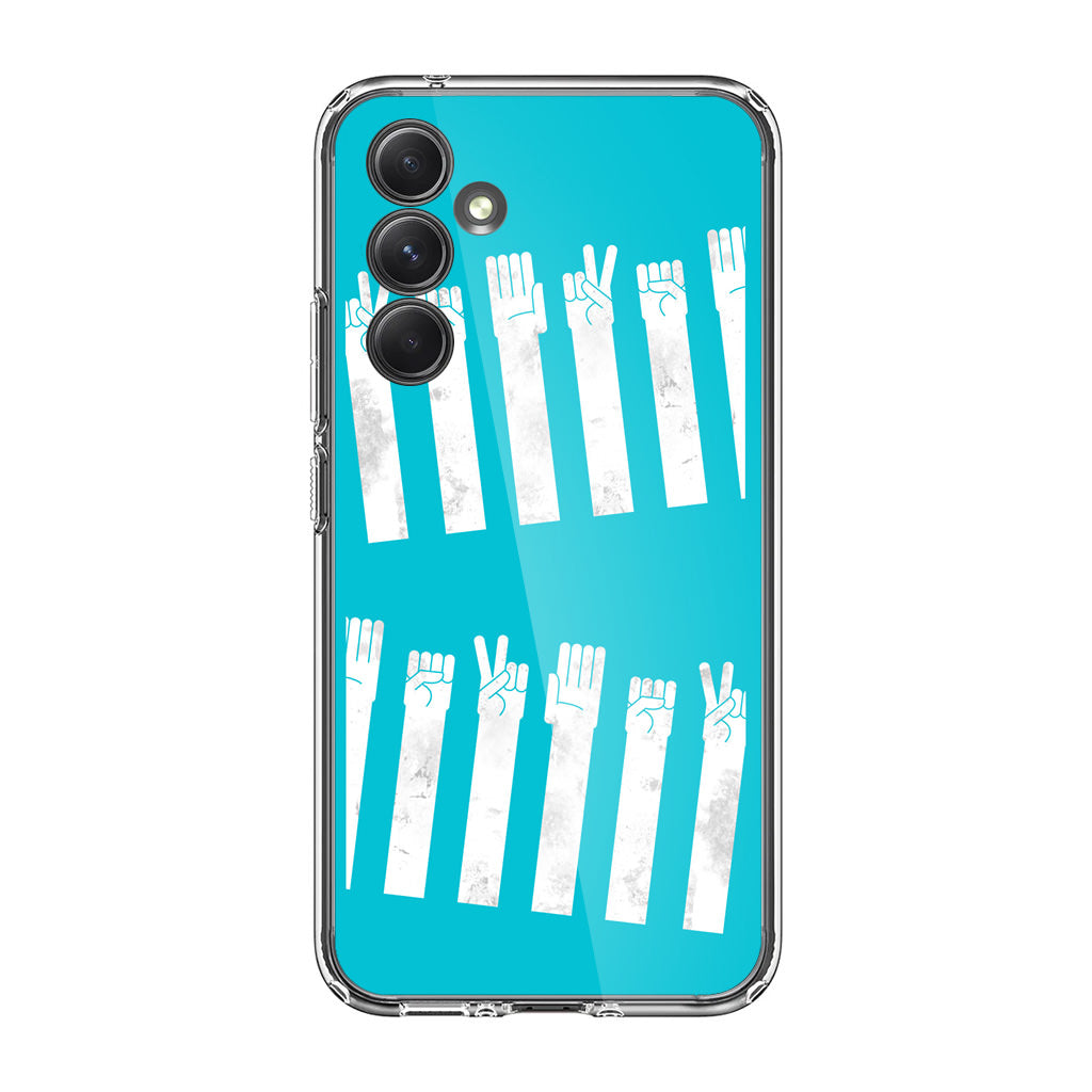 Rock–paper–scissors Zebra Crossing Samsung Galaxy A54 5G Case