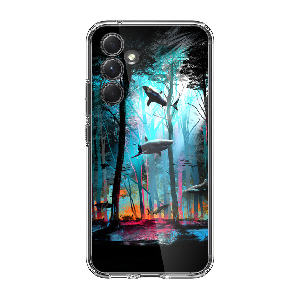 Shark Forest Samsung Galaxy S23 FE Case