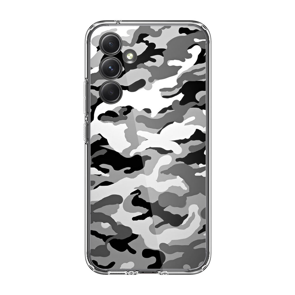 Winter Army Camo Samsung Galaxy A54 5G Case