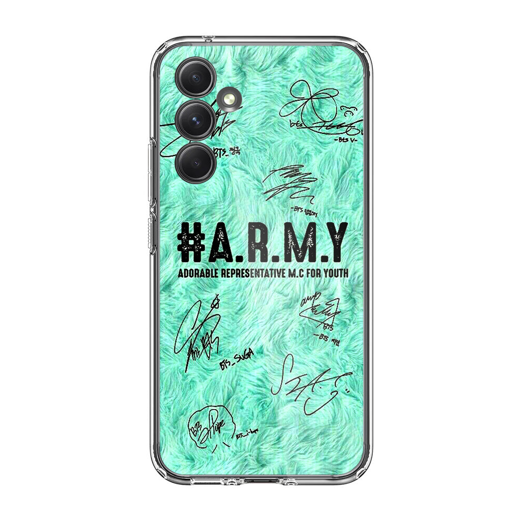 BTS Army Signature Samsung Galaxy A54 5G Case