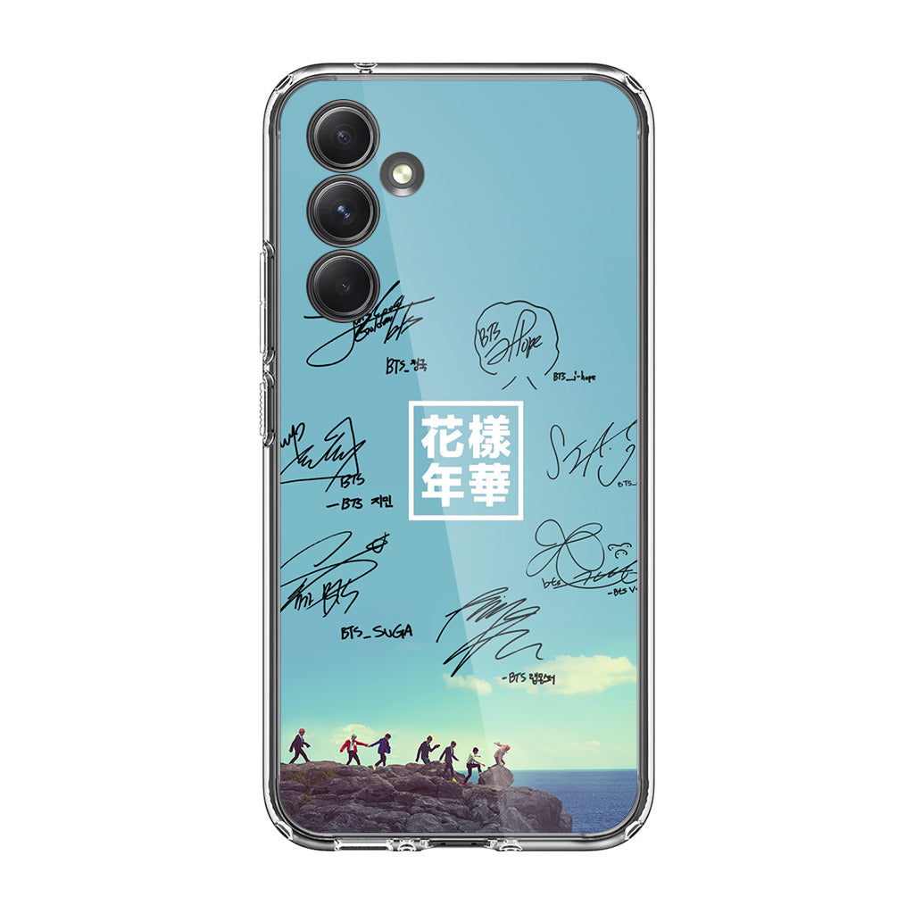 BTS Signature Samsung Galaxy A54 5G Case