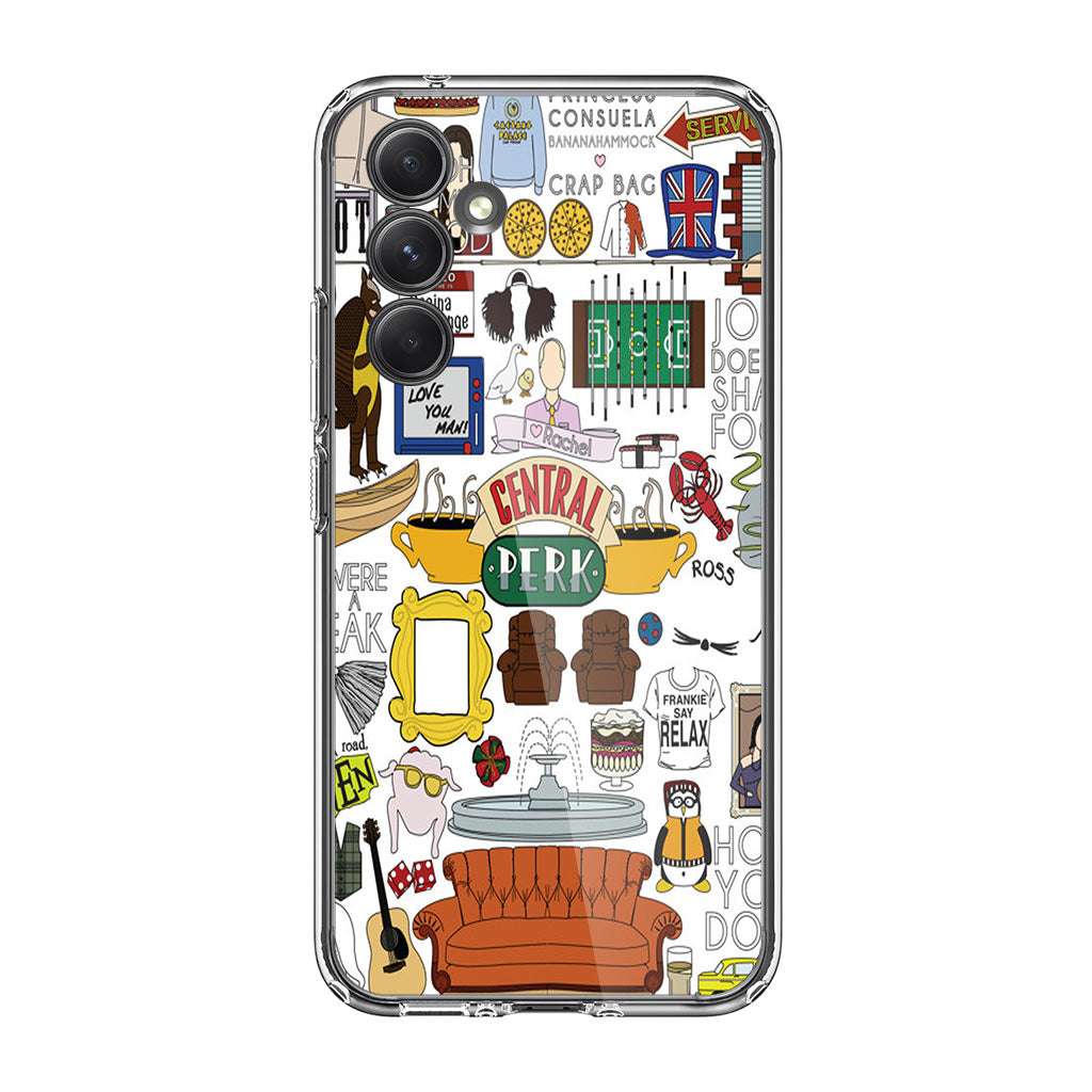 Friends TV Show Central Perk Sticker Samsung Galaxy A54 5G Case