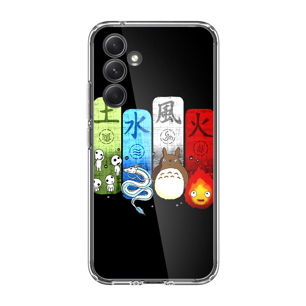 Ghibli Elemental Charms Samsung Galaxy A54 5G Case