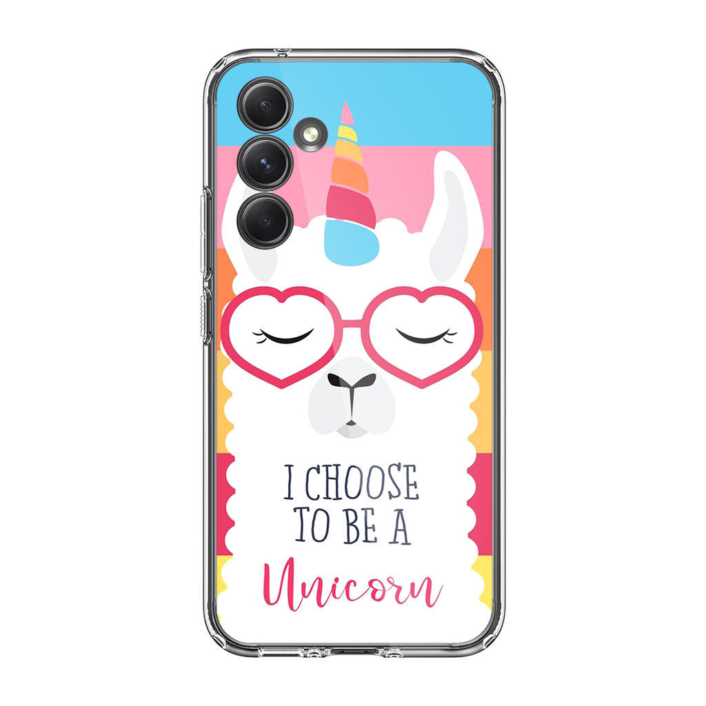 Llama Unicorn Samsung Galaxy A54 5G Case