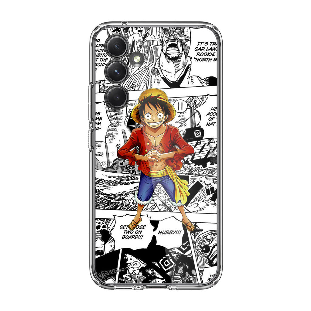 One Piece Luffy Comics Samsung Galaxy A54 5G Case