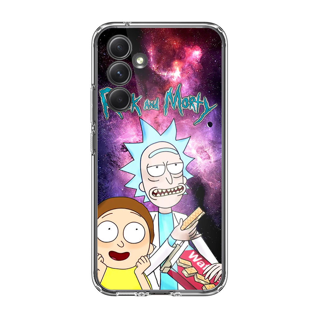 Rick And Morty Nebula Space Samsung Galaxy A25 5G | Galaxy A15 5G Case