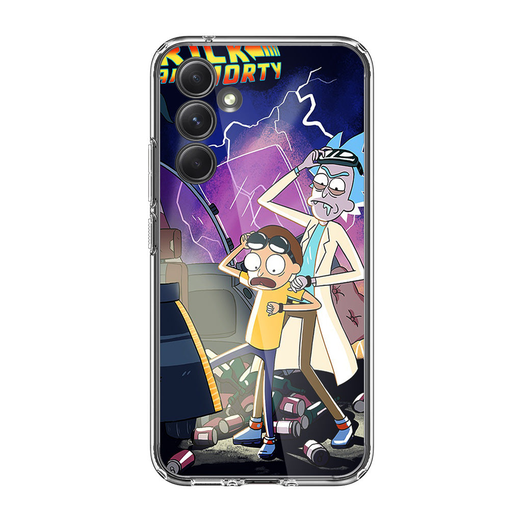 Rick And Morty Back To The Future Samsung Galaxy S23 FE Case