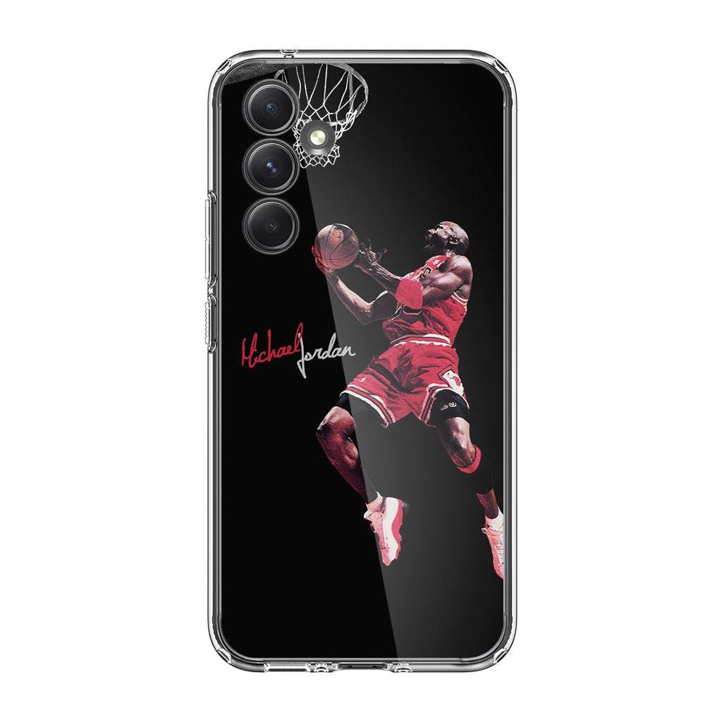 Michael Jordan Epic Jump Samsung Galaxy A54 5G Case