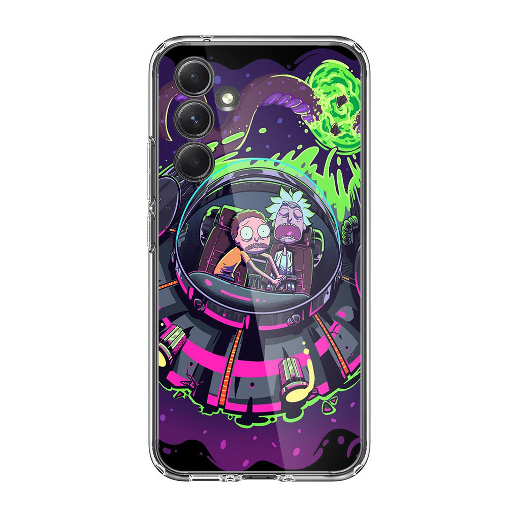 Rick And Morty Spaceship Samsung Galaxy A54 5G Case