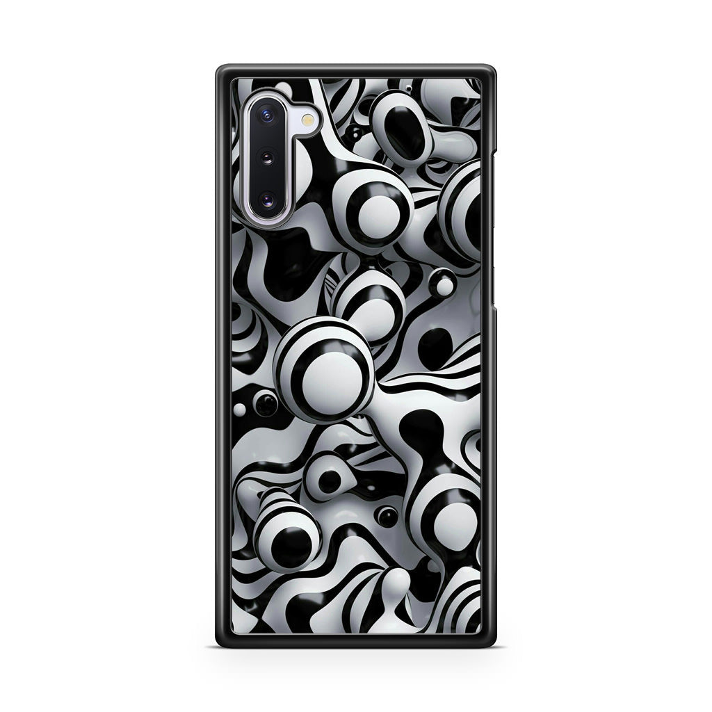 Abstract Art Black White Galaxy Note 10 Case