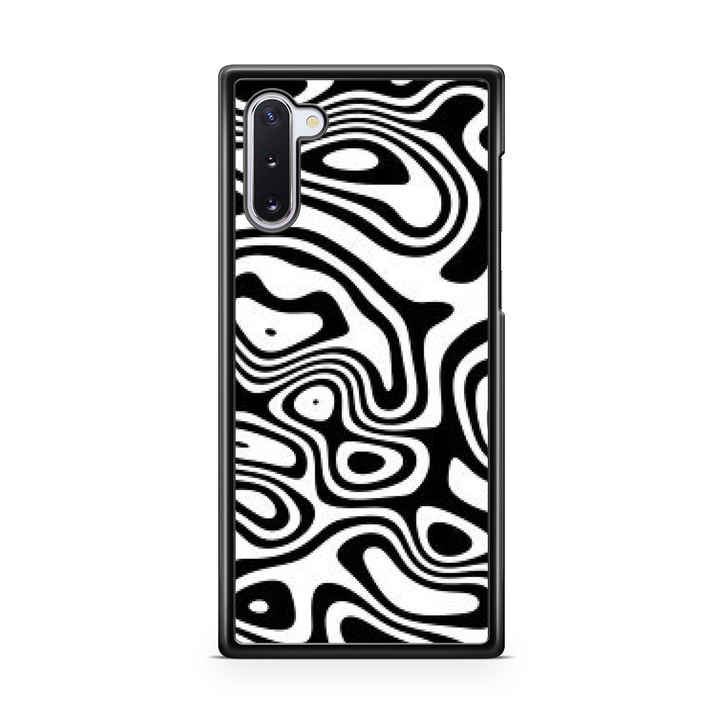 Abstract Black and White Background Galaxy Note 10 Case