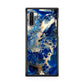 Abstract Golden Blue Paint Art Galaxy Note 10 Case