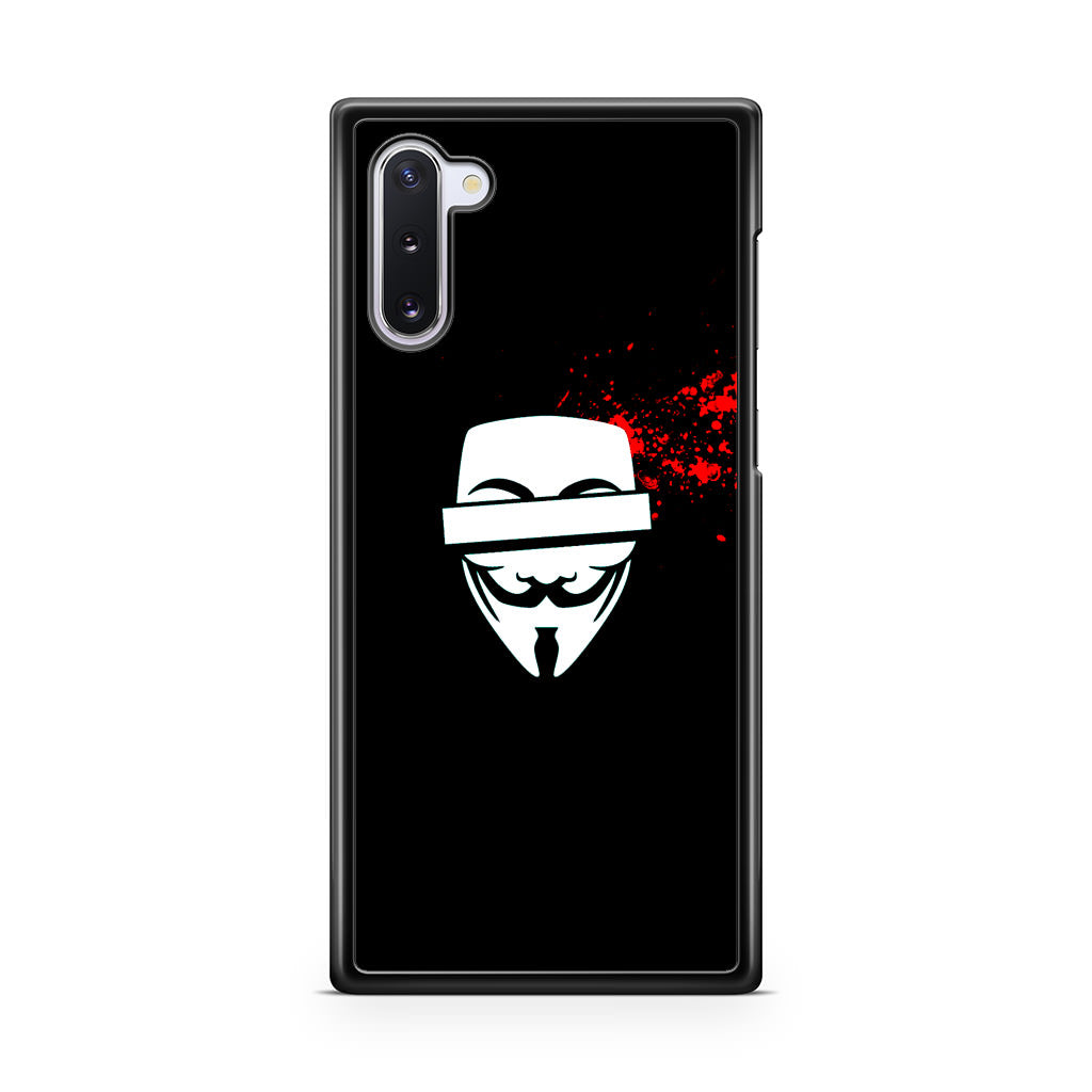 Anonymous Blood Splashes Galaxy Note 10 Case