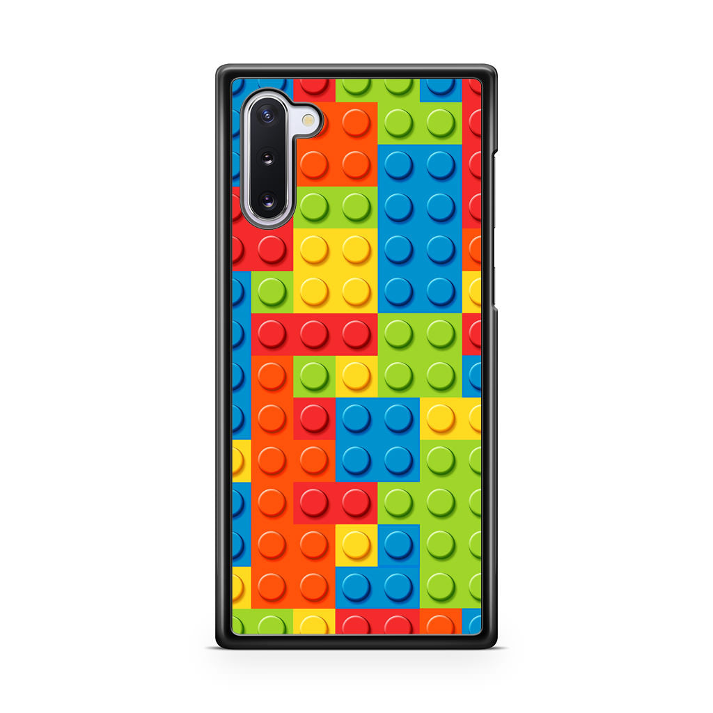 Blocks Rainbow Pattern Galaxy Note 10 Case