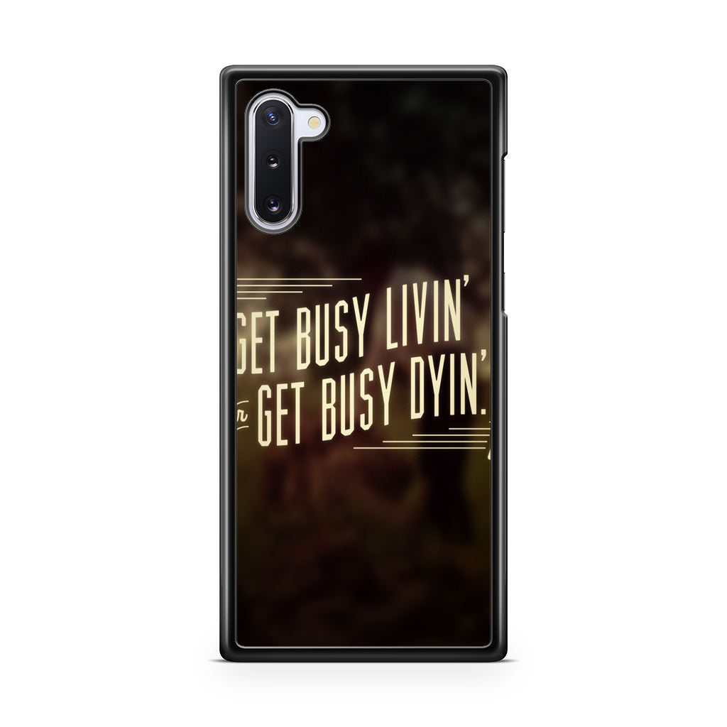 Get Living or Get Dying Galaxy Note 10 Case